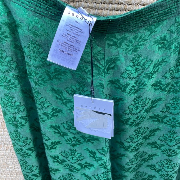 SANDRO | Jacquard Wide Leg Pant - Picture 4 of 7